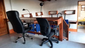 Coworking space of Riverside’s partner hotel in Jerico, Colombia