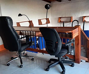 Coworking space of Riverside’s partner hotel in Jerico, Colombia