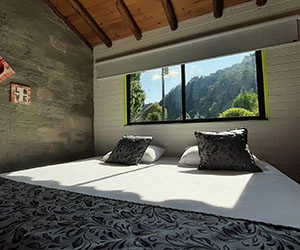 Double room of Riverside’s partner hotel in Jerico, Colombia